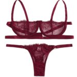 Conjunto de Ropa Interior G-String Transparente - Elegante y Comodidad - Imagen 3