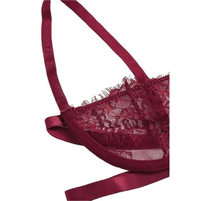 Conjunto de Ropa Interior G-String Transparente - Elegante y Comodidad - Imagen 5