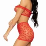 Set Lencería Corazones Talla Única - Elegante y Seductora Combinación - Imagen 7