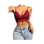 Sosten Bralette Abanico Encaje Floral - Elegancia y Comodidad Ligera - Imagen 2