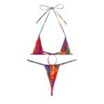 Bikini micro triángulo sexy - Estampado vibrante y ajuste perfecto - Imagen 5