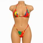 Bikini micro triángulo sexy - Estampado vibrante y ajuste perfecto - Imagen 8