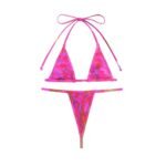 Bikini micro triángulo sexy - Estampado vibrante y ajuste perfecto - Imagen 9