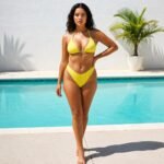 Traje Baño Tiro Alto Cintas Ajustables - Diseño Moderno y Sofisticado