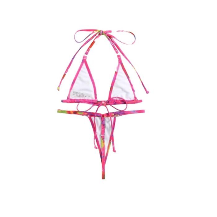 Bikini micro triángulo sexy - Estampado vibrante y ajuste perfecto - Imagen 10