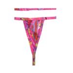 Bikini micro triángulo sexy - Estampado vibrante y ajuste perfecto - Imagen 11