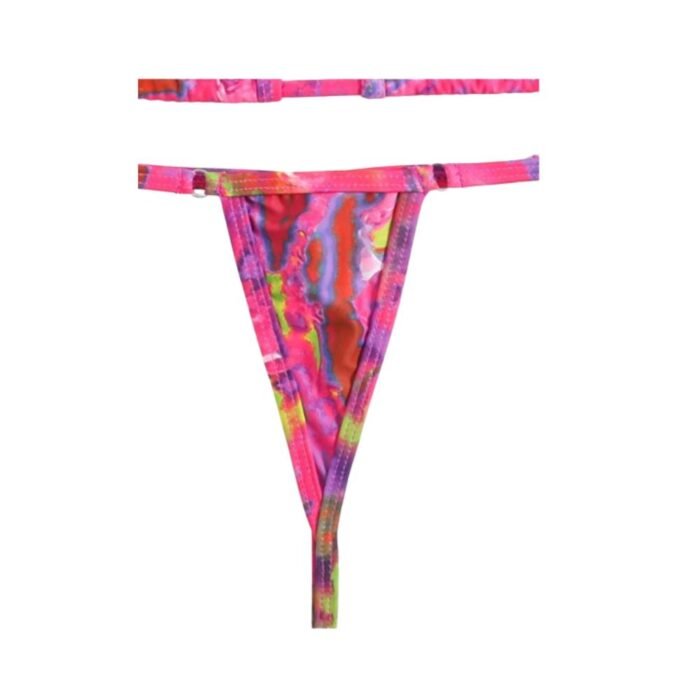 Bikini micro triángulo sexy - Estampado vibrante y ajuste perfecto - Imagen 11