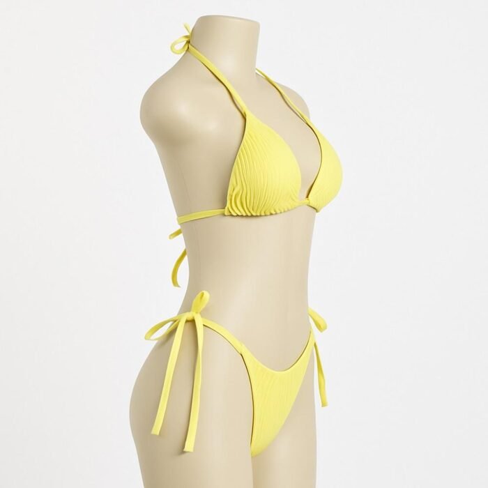 Traje Baño Tiro Alto Cintas Ajustables - Diseño Moderno y Sofisticado - Imagen 3