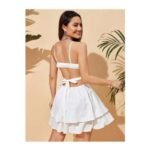 Vestido casual escote lateral - Algodón strapless para mujer - Imagen 6
