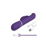 Vibrador Conejo con Empuje y Perlas Giratorias - Placer Dual Ergonómico - Imagen 2