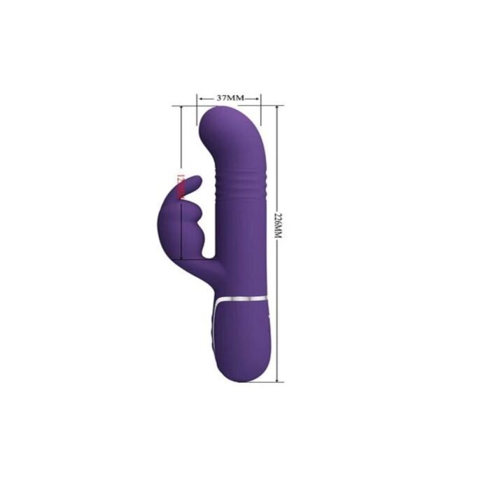 Vibrador Conejo con Empuje y Perlas Giratorias - Placer Dual Ergonómico - Imagen 3