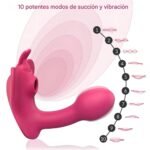 Vibrador Succionador Control Remoto - Estimulación Personalizada y Silenciosa - Imagen 5