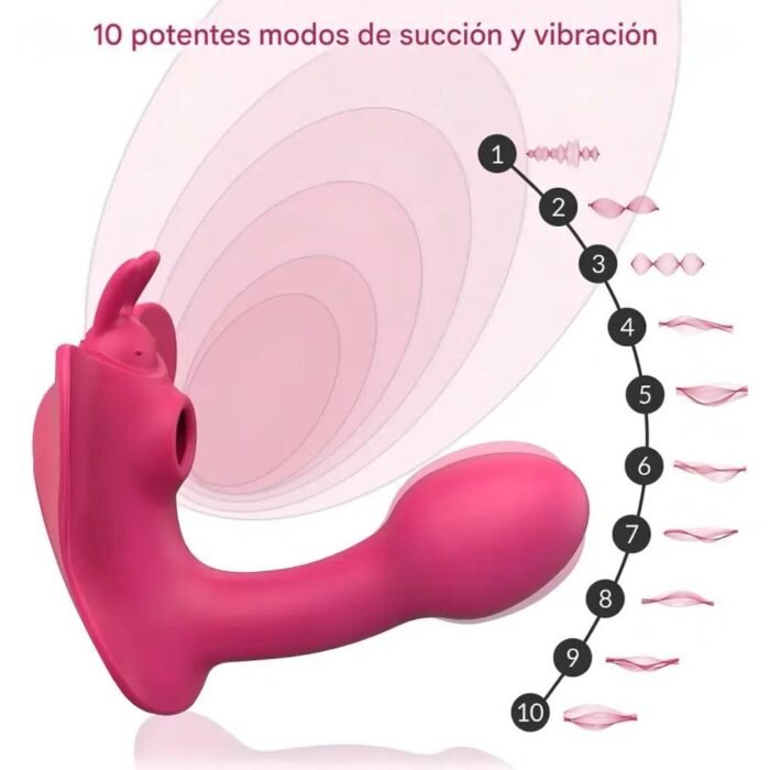 Vibrador Succionador Control Remoto - Estimulación Personalizada y Silenciosa - Imagen 5