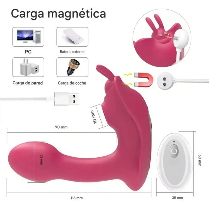 Vibrador Succionador Control Remoto - Estimulación Personalizada y Silenciosa - Imagen 6