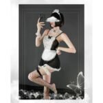 Disfraz mucama babydoll elegante - Estilo clásico con encaje y comodidad - Imagen 4