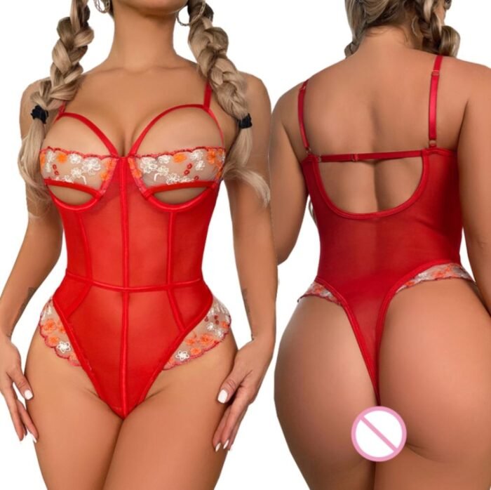 Body Femenino Encaje Floral Ajustable - Elegante y Confortable - Imagen 2