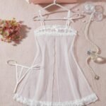 Lencería Babydoll Sexy Transparente Mujer - Elegancia y Comodidad Ideal - Imagen 6