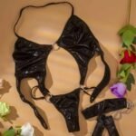 Lencería Erótica Mujer Eco Cuero - Elegancia y Sensualidad en Cada Curva - Imagen 8