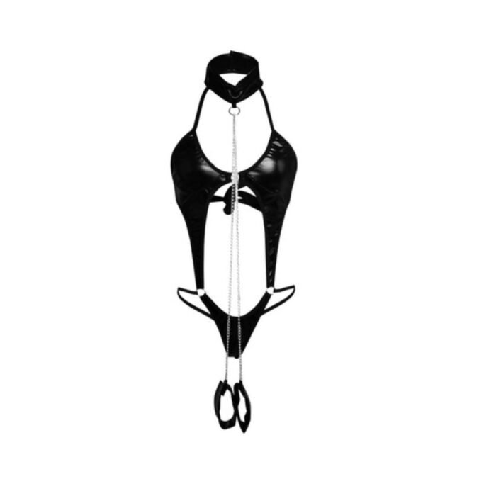 Lencería Erótica Mujer Eco Cuero - Elegancia y Sensualidad en Cada Curva - Imagen 11