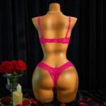 Lencería Sexy Encaje Aros 2 Piezas - Elegante Conjunto Blanco con Tanga - Imagen 9
