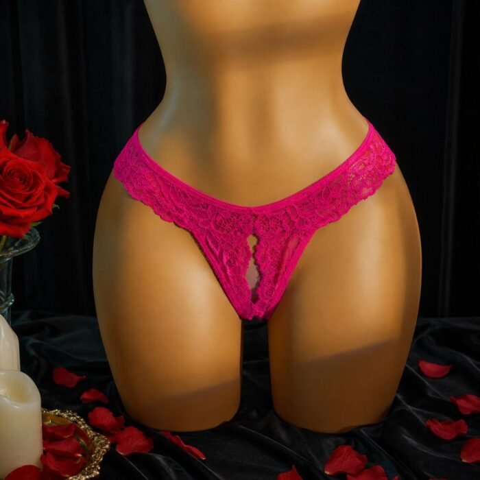Lencería Sexy Encaje Aros 2 Piezas - Elegante Conjunto Blanco con Tanga - Imagen 17