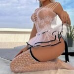 Lencería Sexy Babydoll Malla Transparente - Elegante y Sofisticada - Imagen 5