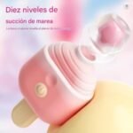 Mini Vibrador Succión Helado Recargable - 10 Modos de Placer Personalizado - Imagen 5