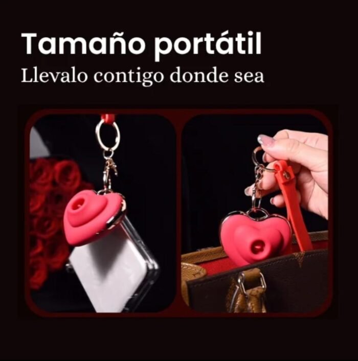 Llavero vibrador recargable íntimo - Doble placer discreto y elegante - Imagen 5