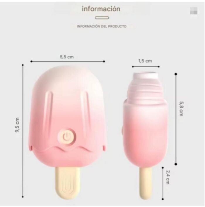 Mini Vibrador Succión Helado Recargable - 10 Modos de Placer Personalizado - Imagen 8