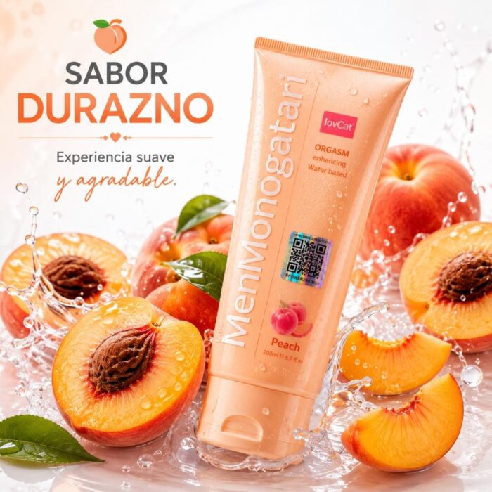 Lubricante Durazno Larga Duración - Suave y Sedoso a Base de Agua - Imagen 8