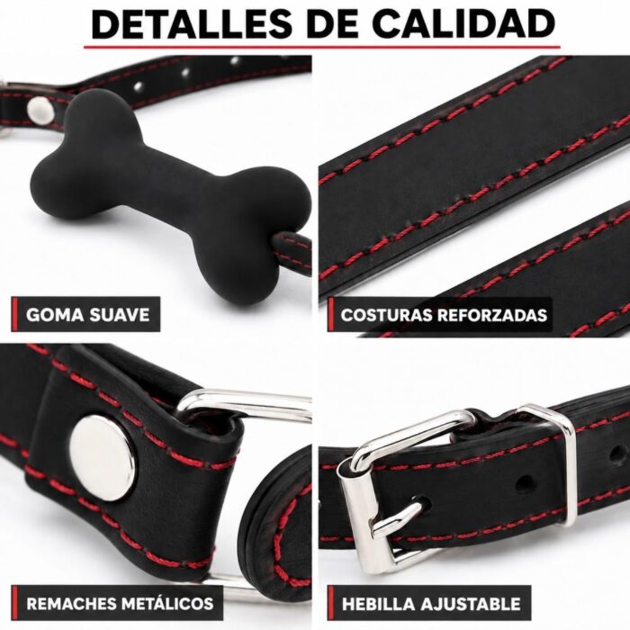 Mordaza Ajustable Goma Hueso 618 - Diseño Moderno y Regulable - Imagen 6