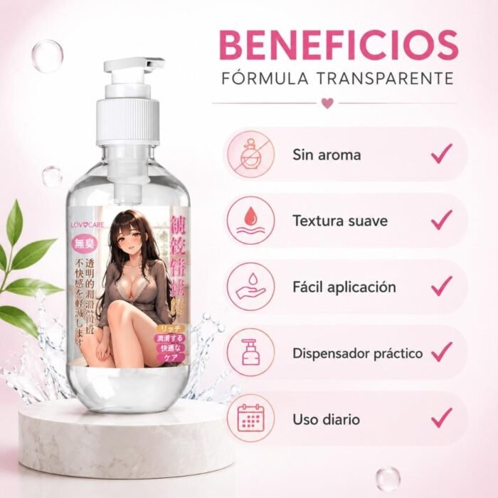 Lubricante Íntimo Base Agua Sin Aroma - Textura Suave 200 ml - Imagen 4