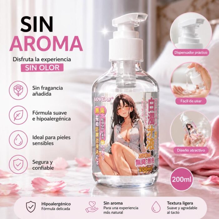 Lubricante Íntimo Base Agua Sin Aroma - Textura Suave 200 ml - Imagen 9