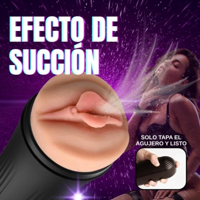 Masturbador Masculino Realista Textura Interna - Succión Ergonómica y Desmontable - Imagen 4