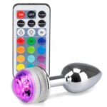 Plug Rectal Luz Led Metalizado - Diseño Ergonómico y Moderno