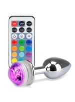 Plug Rectal Luz Led Metalizado - Diseño Ergonómico y Moderno