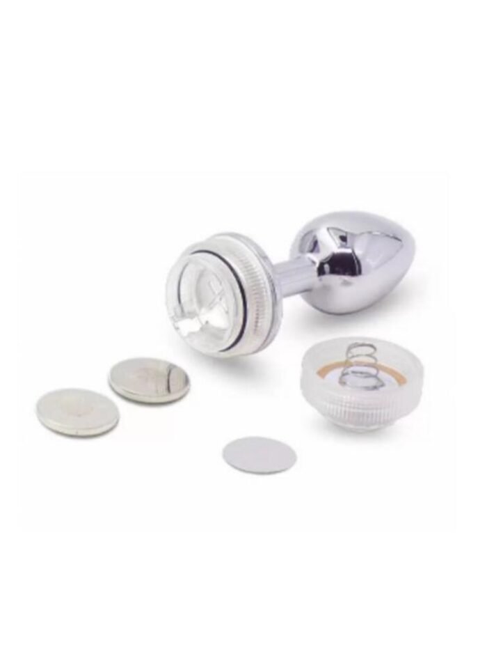 Plug Rectal Luz Led Metalizado - Diseño Ergonómico y Moderno - Imagen 2