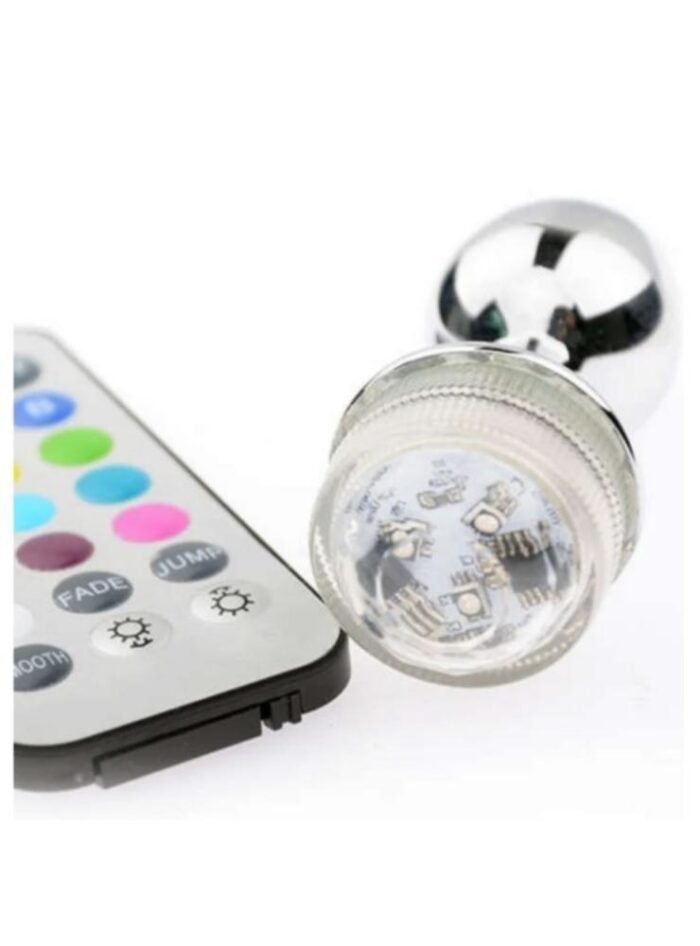 Plug Rectal Luz Led Metalizado - Diseño Ergonómico y Moderno - Imagen 4