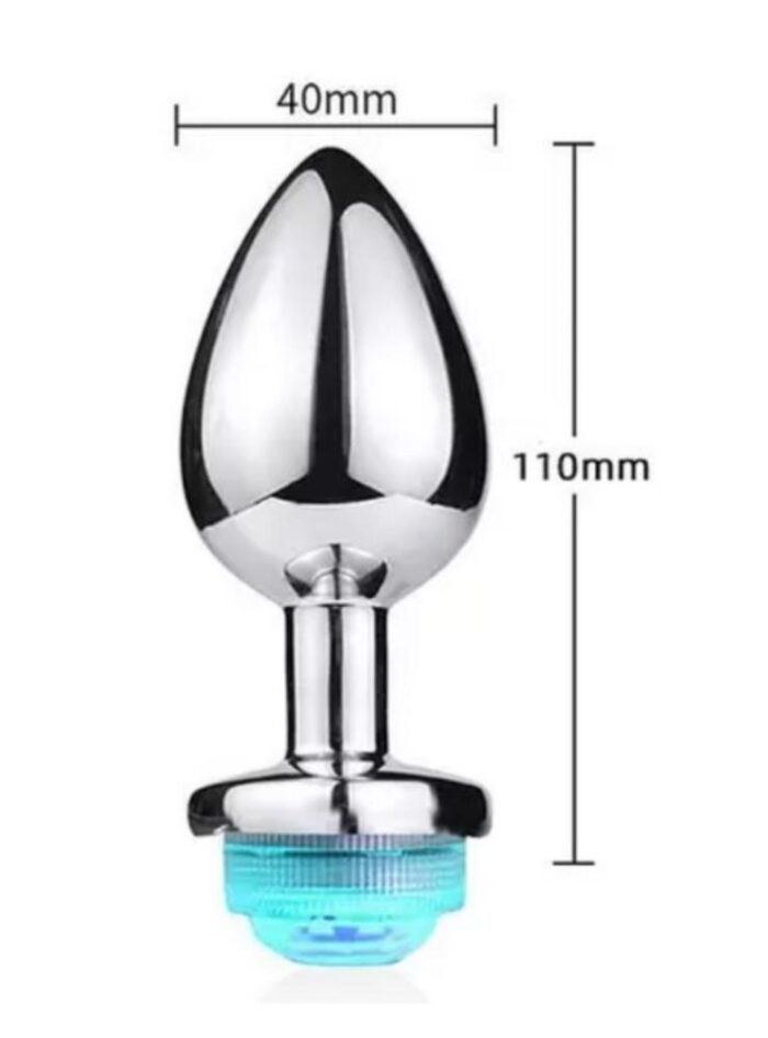 Plug Rectal Luz Led Metalizado - Diseño Ergonómico y Moderno - Imagen 5