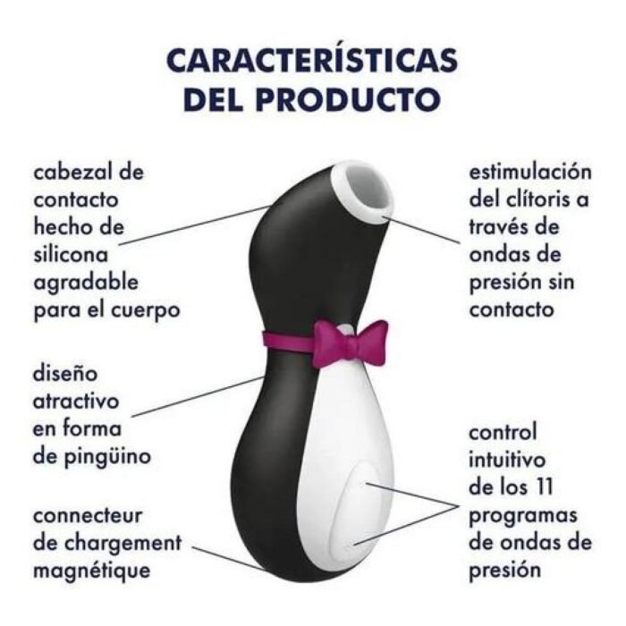 Succionador Clitorial Satisfyer Pro Penguin - Diseño Ergonómico y Potente - Imagen 7
