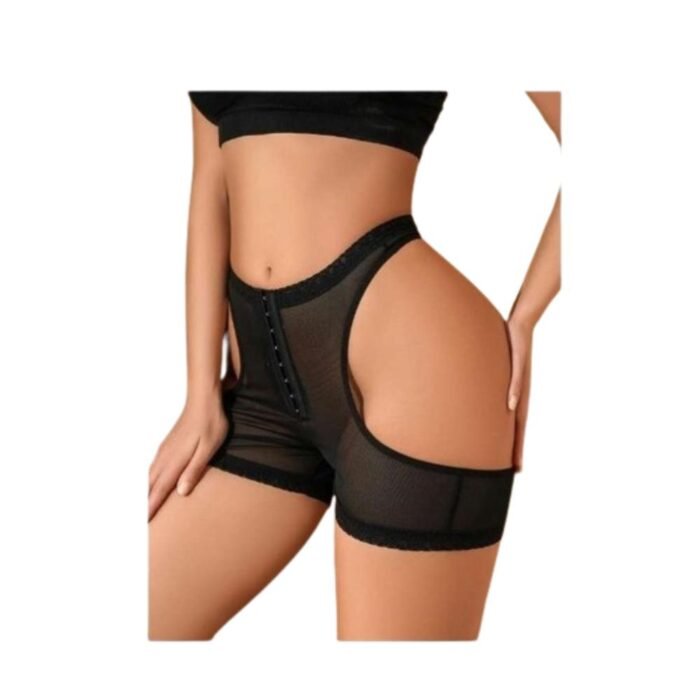 Short Faja Abdomen Realce Gluteos - Malla con Abertura Lateral - Imagen 2