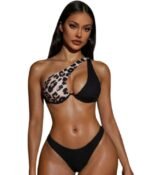 Traje Baño Bikini Alto Animal Print - Soporte y Estilo Elegante