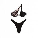 Traje Baño Bikini Alto Animal Print - Soporte y Estilo Elegante - Imagen 4