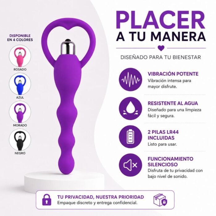 Vibrador Anal Silicona Próstata - Intensidad Potente y Diseño Ergonómico - Imagen 6