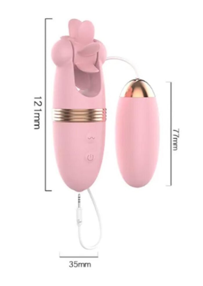 Vibrador doble con huevo LILO - Doble estimulación y succión placentera - Imagen 3