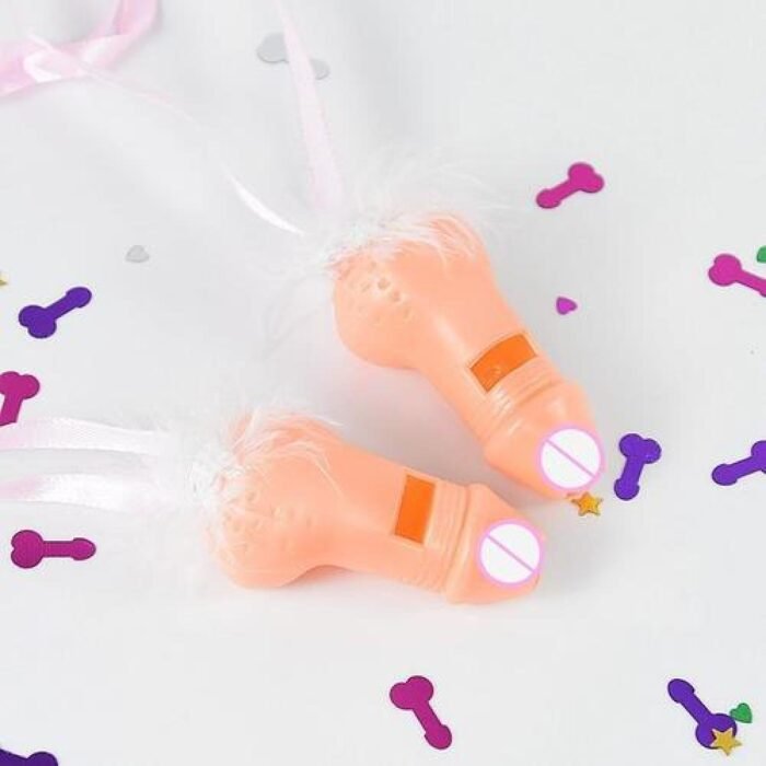 Silbatos Despedida Soltera Pene - Pack de 10 Divertidos Accesorios - Imagen 2