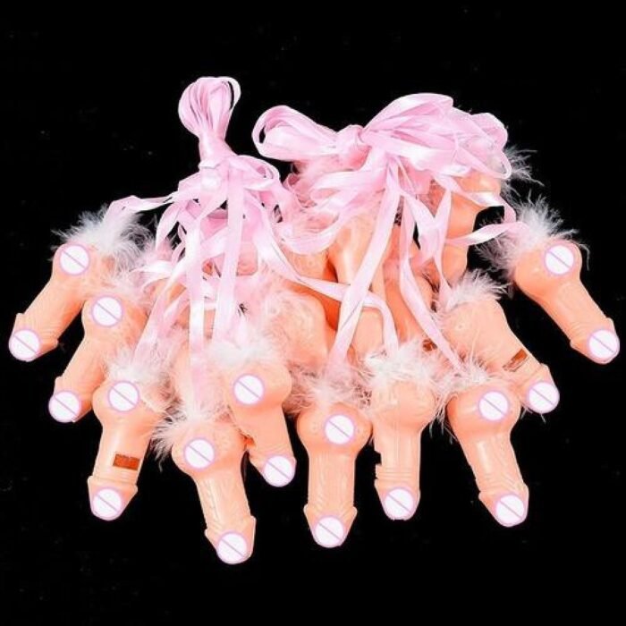 Silbatos Despedida Soltera Pene - Pack de 10 Divertidos Accesorios - Imagen 3