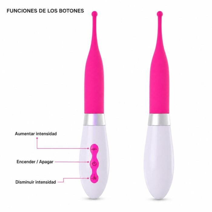 Vibrador Masajeador Corporal Recargable USB - Estimulación Precisa y Compacta - Imagen 5
