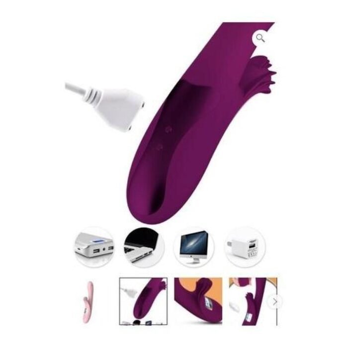 Vibrador Premium Calefacción USB - Doble Estimulación y 10 Modos - Imagen 4