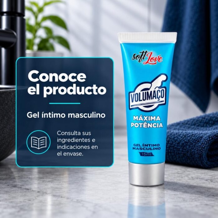 Gel Intimo Masculino Soft Love - Tubo 15 ml Uso Externo - Imagen 3